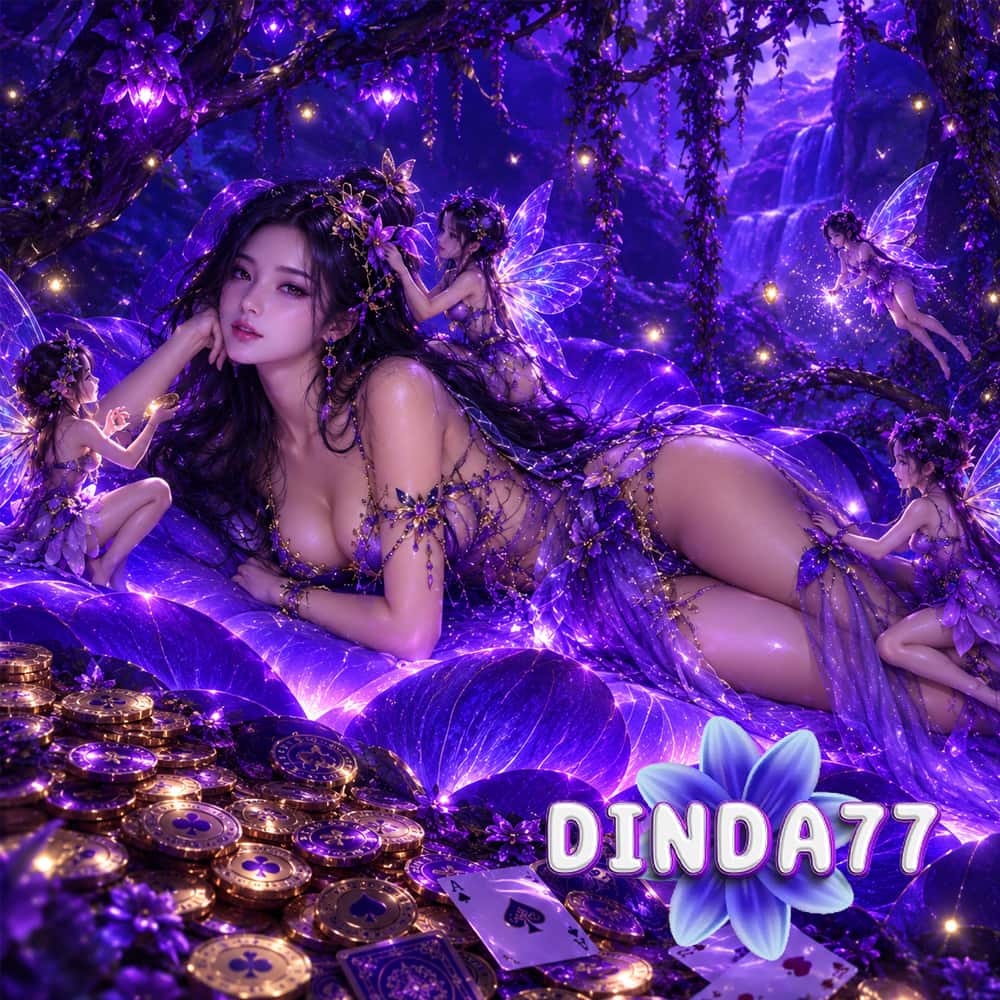 Banner Dinda77 dengan konsep sportsbook modern